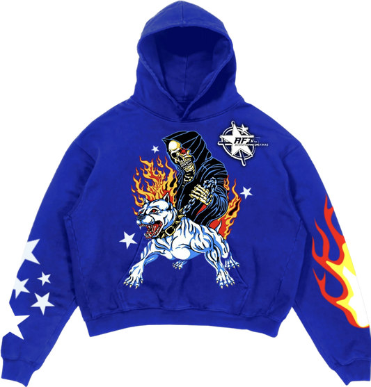 Aim For The Stars 'Inferno Skeletonz' Hoodie